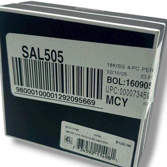 NEW Macy's Gemstone Stud Earrings 18k Gold over Sterling Silver 5-9/10 ct. t.w. - Picture 9 of 14